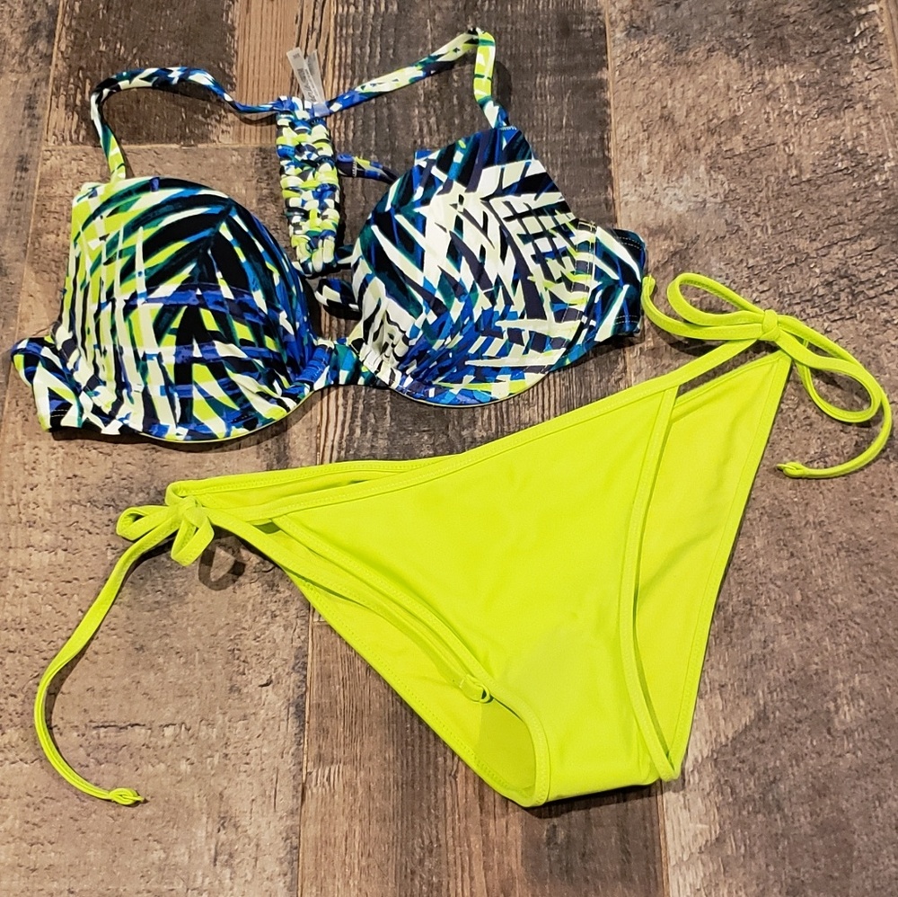 NWT aerie diy cha cha cheeky bikini bottom S